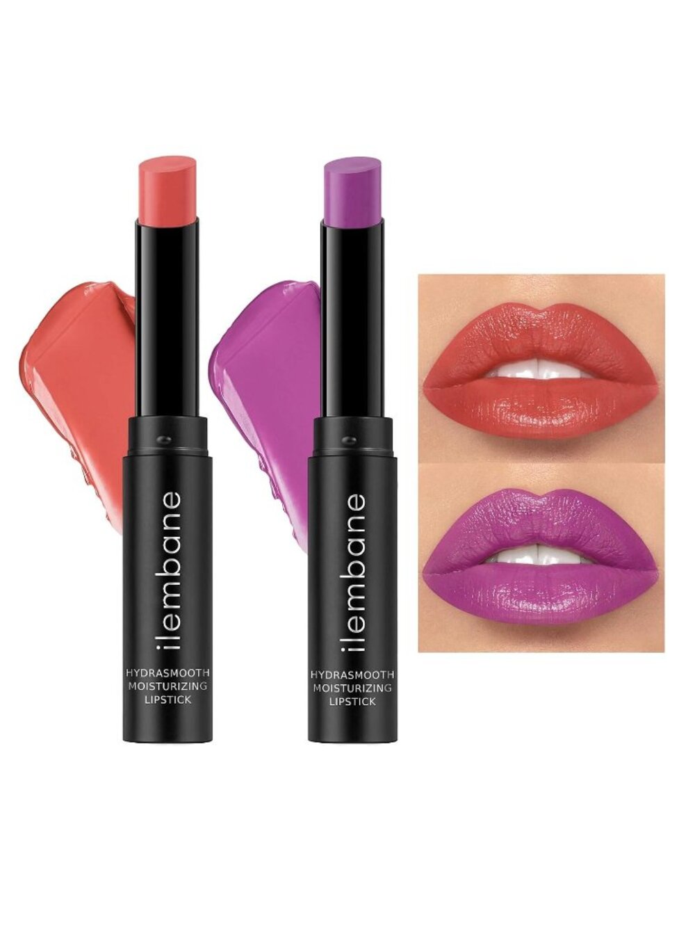 Hold me & Lilac Breeze Hydrasmooth Moisturizing Lipstick Glossy Tinted Lip Balm
